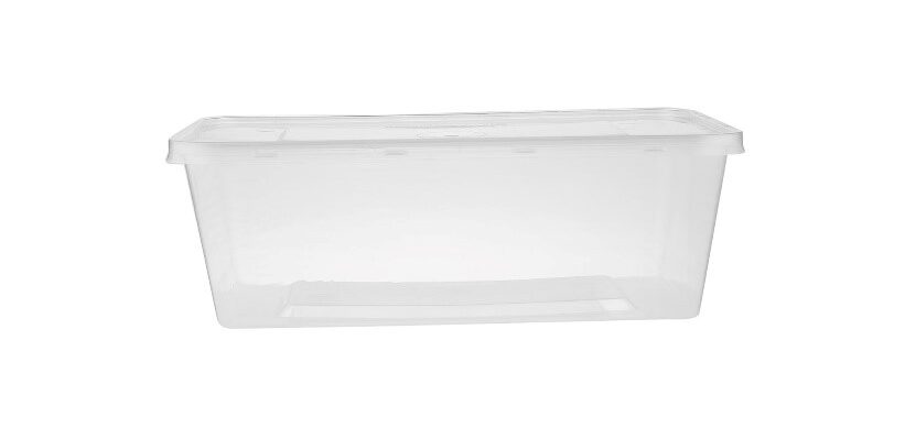 Clear Rectangle Microwave Container - Indo Nara Metal - Muharraq